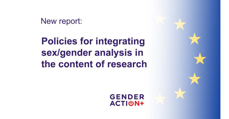 Frontpage Benchmarking and assessment report on guidelines for sex/gender analysis Genderactionplus 2