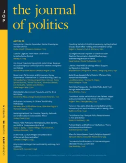 The journal of politics. Vol.86, no 4,2024