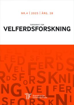 Tidsskrift for velferdsforskning. Vol.28, Utg.4