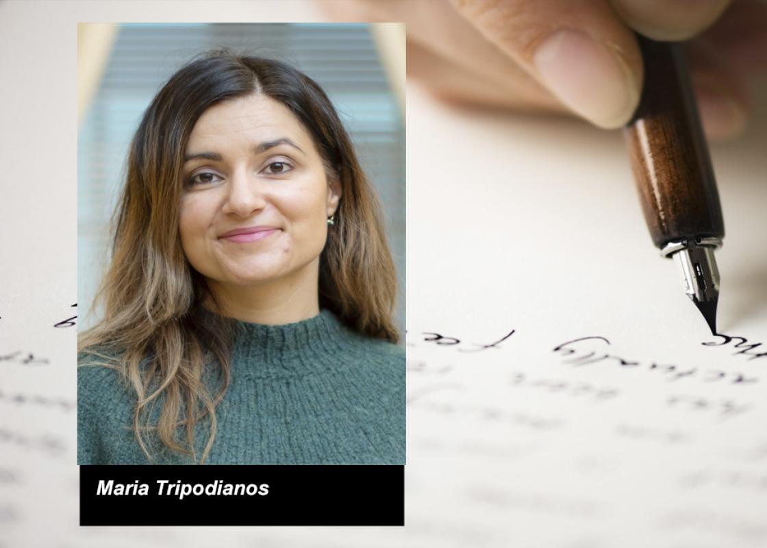 Portrett av Maria Tripodianos, forfatter av masterblogg
