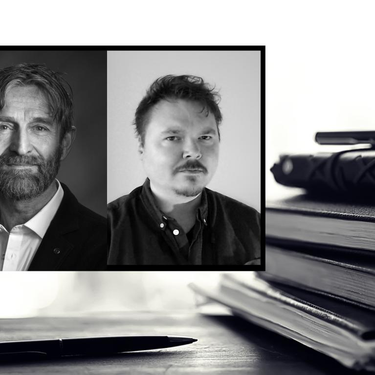 Rune Johan Krumsvik, professor og Marius Ole Johansen, forsker ved UiB